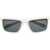 Off-White Rectangular Portland Sunglasses With Arrow Rods White