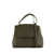 Orciani Orciani Sveva Soft Medium Bosco Leather Shoulder Bag With Shoulder Strap GREEN