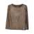 Majestic Filatures Majestic Filatures Brown Crew Neck Sweater BROWN