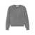 DUNST Grey Crewneck Sweater With Ribbed Trims In Cashmere Woman GREY