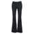 Ag Jeans Black Jeans With Belt Loops And Flared Leg In Denim Woman Black