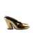Givenchy "Sculpted" 95 mm heeled mule Gold
