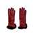 Restelli "85" leather gloves Bordeaux