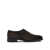 Santoni Suede double buckle loafers Brown