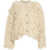 Liu Jo Knitted cardigan with fringe details Beige