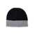 Kangra Black Beanie With Contrasting Brim In Cashmere Woman Black