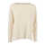 Kangra BOAT NECK SWEATER WITH TRIMMINGS INSERT White