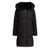 Max&Moi Long down jacket with over hood Black