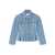 Ganni Ganni Ganni Denim Jacket With Pleats BLUE