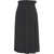 Kaos Pleated midi skirt Black