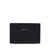 Paul Smith Paul Smith Black Card Holder In Leather With Multicolor Stripes Black