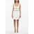 Self-Portrait Embellished Jewels Bodycon Mini Dress With Split White