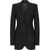 Dolce & Gabbana Virgin Wool Pinstriped Peak Lapel 1-Button Blazer Black