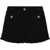Versace Boucle' Shorts With Double Pockets And Logo-Buttons Black