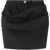 Versace Draped Gabardine Miniskirt With Bow Black