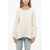 OBLO UNIQUE Asymmetrical Cut Oversized Blouse Beige