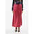 BY MALENE BIRGER Solid Color Satin Boshan Maxi Skirt Pink