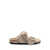 Birkenstock Birkenstock Birkenstock Arizona Shearling Sandals With Golden Buckle Beige