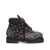 PDF Pdf Bandana-Print Lace-Up Boots Black