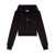 Diesel Diesel F-Slimmy Embroidered Crop Sweatshirt Black
