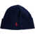 Ralph Lauren Beanie with logo embroidery Blue