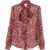 Saint Laurent Printed Silk Shirt RED