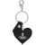 Vivienne Westwood "Mirror Heart" Keychain BLACK
