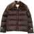 Fendi Down Jacket in Technical Fabric and Leather DARK BROWN-25