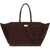 Benedetta Bruzziches Mame Weekend Shoulder Bag NABUK/MULLED WINE