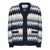 MISSONI BEACHWEAR Missoni Chevron Pattern Cardigan BLUE