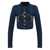 DSQUARED2 DSQUARED2 Dsquared2 Blue Denim Crop Jacket With Zip And Buttons BLUE
