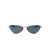 Saint Laurent Saint Laurent Eyewear Sunglasses SILVER-SILVER-BLUE