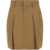 Brunello Cucinelli Pleated cotton short Skirt CAMMELLO