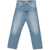 SUNFLOWER Blue Jeans With Belt Loops And Logo Patch On The Rear In Denim Man BLUE