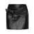 Versace Versace Leather Mini Skirt With Buckle Black