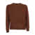Phi Fdl HAMMER SLEEVE CREW NECK SWEATER Brown