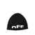 Off-White TYPE LOGO  BEANIE BLACK - SOFT PINK Black  