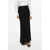 TOTÊME Boucle' Flared Maxi Skirt With Drawstring Waist Black
