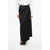 Givenchy Wool Blend Maxi Skirt With Front Pleat Black