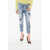 DSQUARED2 Cropped Distressed Cool Girl Jeans 15Cm Blue