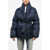 Bacon Nylon Dada Down Jacket With Wrap Design Blue