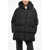 Bacon Multipocketed Cloud Down Jacket With Drawstringed Waist Black