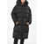 Bacon Hooded Cloud105 Long Down Jacket With Adjustable Drawstring Black