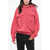 DSQUARED2 Acid Wash Effect K2 Fit Hoodie With Double Breast Pockets Pink