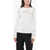 Ermanno Scervino Long-Sleeved Cotton T-Shirt With Lace Patches White
