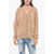 DSQUARED2 V-Neck Vintage Effect Cardigan Brown