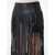 THE GARMENT The Garment Brooklyn Leather-Look Fringe Skirt Black