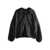 Alexander Wang Alexander Wang Black Crinkled Effect Hoodie Sweatshirt Black