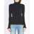 Valentino Garavani Turtleneck With Ruffles Black