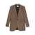 Saint Laurent Saint Laurent Prince Of Wales Wool Jacket BROWN